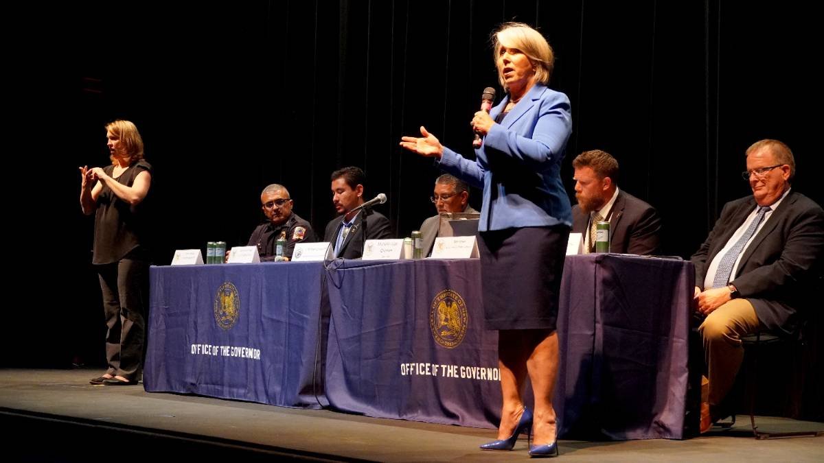 Governor Michelle Lujan Addresses Public Safety in NNMC town hall